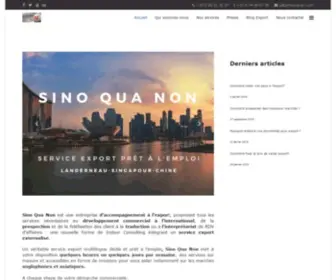 Sinoquanon.com(Sino Qua Non) Screenshot