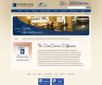 Sinosource.biz(SinoSource International Company Inc) Screenshot