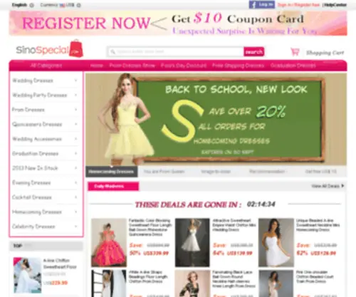 Sinospecial.com(Wedding Dresses) Screenshot