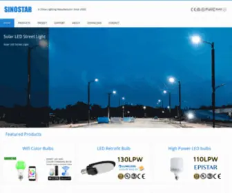 Sinostar.net(China Lighting Manufacturer & Factory) Screenshot