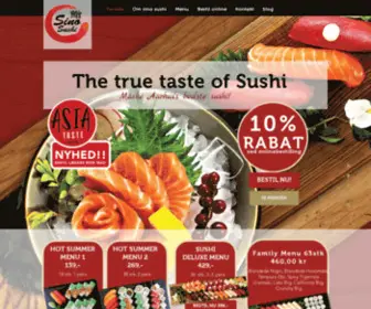 Sinosushi.dk(Sinosushi bestil sushi online spar 10% i hele Aarhus) Screenshot