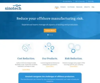 Sinotech.com(Offshore Production of Quality Motors & Mechanical Parts) Screenshot