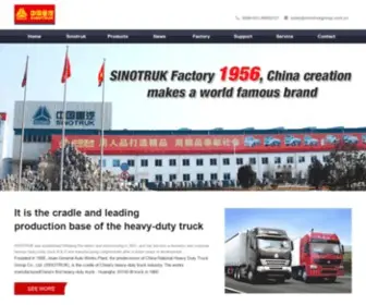 Sinotrukgroup.com.cn(China National Heavy Duty Truck Group) Screenshot