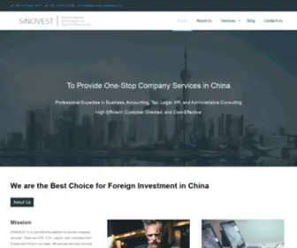 Sinovest-Consulting.com(Your Bridge to Success in China and Beyond Comprehensive Consulting Solutions) Screenshot