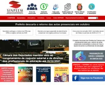 Sinpeem.com.br(Sindicato dos Profissionais em Educa) Screenshot