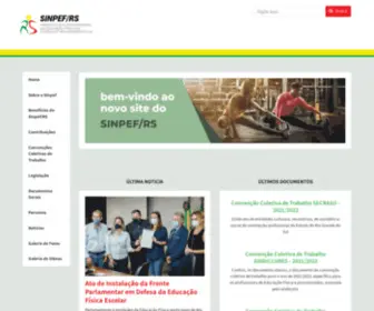 Sinpefrs.com.br(SINPEF) Screenshot