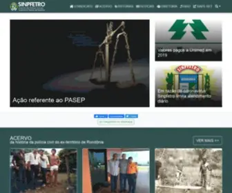 Sinpfetro.com.br(Sindicato dos Policiais Civis do Ex) Screenshot