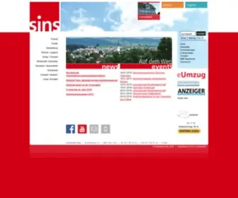 Sins.ch(Gemeinde Sins) Screenshot