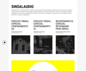 Sinsalaudio.es(Promotora musical e produtora de eventos) Screenshot