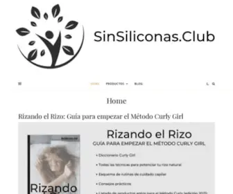 Sinsiliconas.club(Compra online productos sin siliconas. El mayor catálogo de champús para el pelo sin siliconas) Screenshot