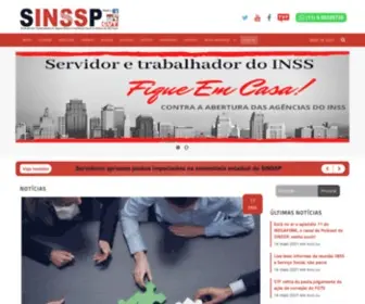 Sinssp.org.br(Home) Screenshot