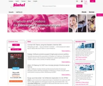 Sintel.com(Telecomunicazioni, Mobilità, Unified Communication, Sicurezza) Screenshot