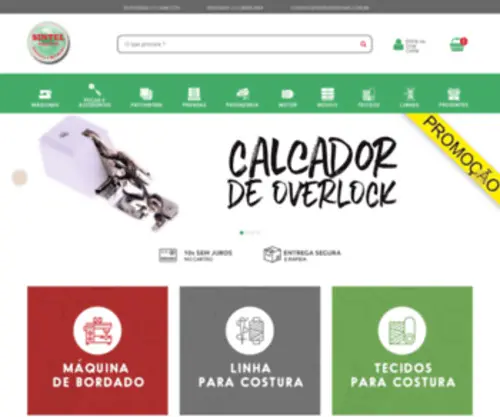 Sintelmaquinas.com.br(Revendedora de Máquinas de Costura) Screenshot
