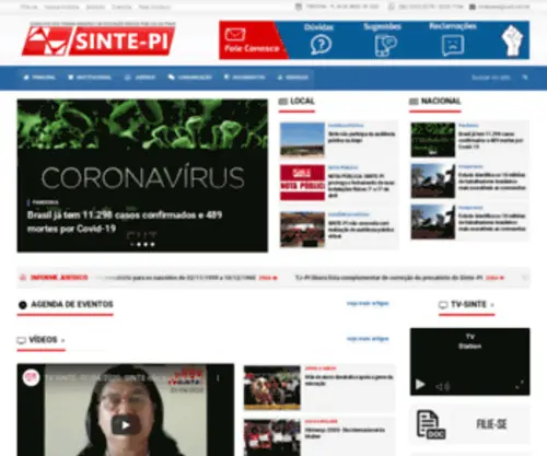 Sintepiaui.org.br(SINTE PIAUÍ) Screenshot