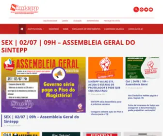 Sintepp.org.br(Sindicato dos Trabalhadores em Educação Pública do Estado do Pará) Screenshot