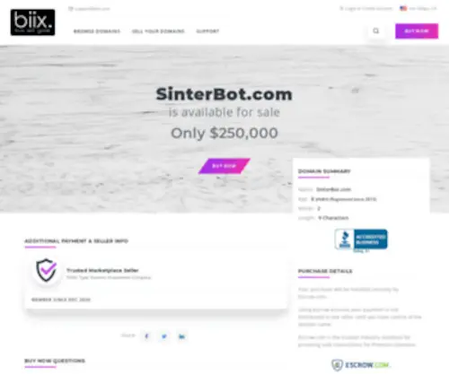 Sinterbot.com(Sinterbot) Screenshot