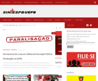 Sintespbuepb.com.br(SINTESPB/UEPB) Screenshot