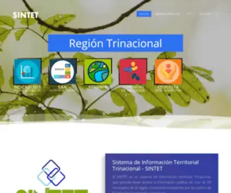 Sintet.net(Sistema de Informacion Territorial Trinacional) Screenshot