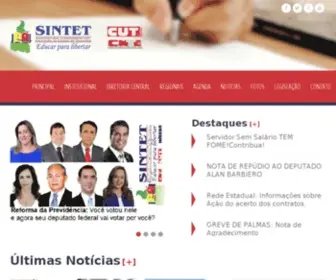 Sintet.org.br(SINTET) Screenshot