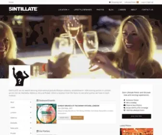 Sintillate.com(Sintillate are an award winning international party & lifestyle company) Screenshot