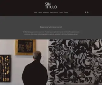 Sintitulogallery.com(Sin Título’s mission) Screenshot