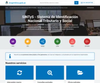 Sintys.gov.ar(Consejo Nacional de Coordinación de Políticas Sociales) Screenshot