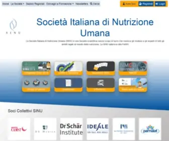 Sinu.it(Società Italiana di Nutrizione Umana) Screenshot