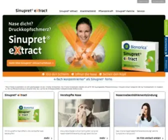 Sinupret-Extract.de(Sinupret® eXtract) Screenshot