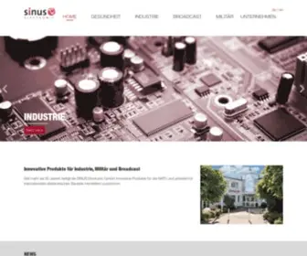 Sinus-Electronic.de(SINUS Electronic GmbH) Screenshot