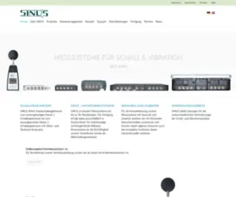 Sinus-Leipzig.de(SINUS Messtechnik GmbH) Screenshot