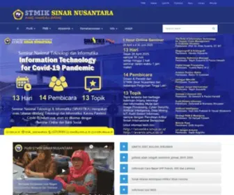 Sinus.ac.id(STMIK Sinar Nusantara) Screenshot