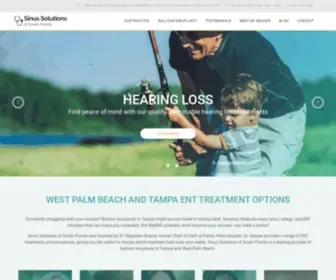 Sinusofsf.com(Sinus Solutions of South Florida) Screenshot