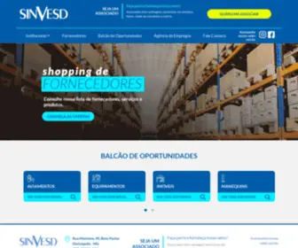Sinvesd.com.br(Sindicato das Indústrias de Vestuário de Divinópolis) Screenshot