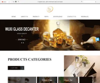 Sinyaoglass.com(China Glass Vase) Screenshot