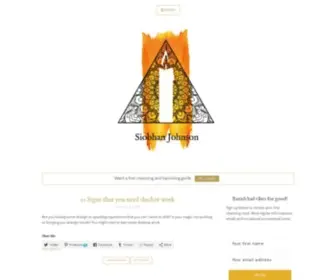 Siobhanjohnson.com(Witchcraft, shadow work, crystals and Tarot) Screenshot