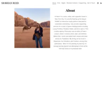 Siobhanreid.com(SIOBHAN REID) Screenshot