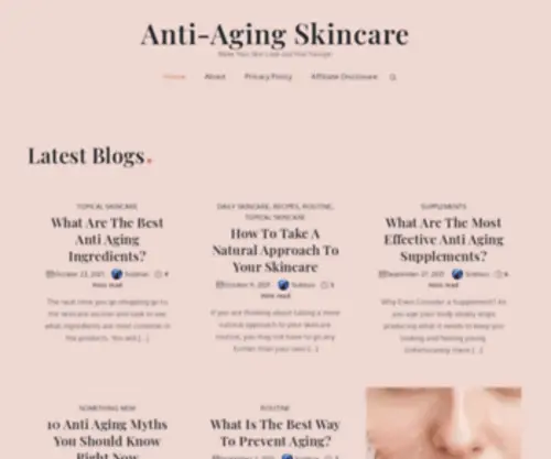 Siobhanskincare.com(Aging skin) Screenshot