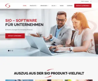 Sio.com(Brachenlösungen) Screenshot