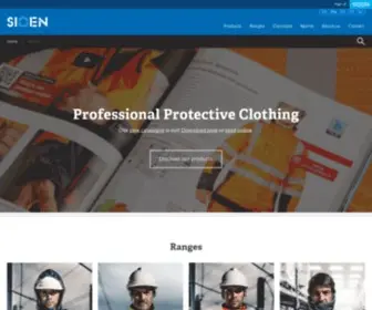 Sioen-PPC.com(Sioen Apparel Professional Protective Clothing) Screenshot