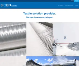 Sioencoating.com(Sioen Industries NV) Screenshot