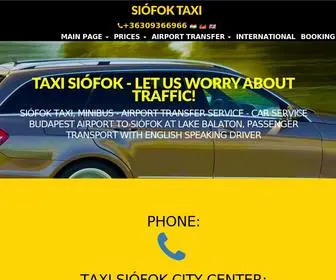 Siofok-Taxi.hu(Taxi Siófok +36 30 9366 966) Screenshot