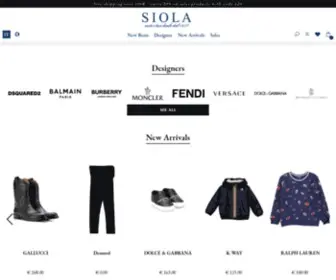 Siola.it(Abbigliamento Bambini Online) Screenshot