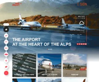 Sionairport.ch(Sion Airport) Screenshot