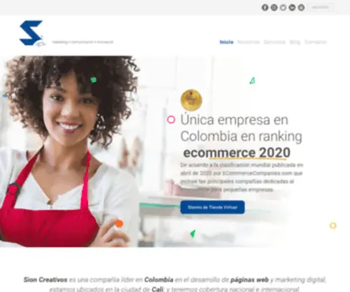 Sioncreativos.com(Diseño páginas web en Cali y Colombia) Screenshot
