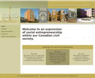 Sionito.ca(Property Management of Social Housing Projects) Screenshot