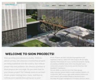 Sionprojects.in(Luxury Construction Company) Screenshot