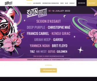 Sionsouslesetoiles.ch(Sion sous les étoiles) Screenshot