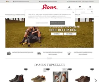 Sioux.de(Offizieller Sioux Online Shop) Screenshot