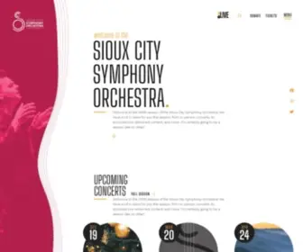 Siouxcitysymphony.org(Sioux City Symphony) Screenshot