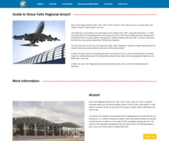 Siouxfalls-Airport.com(Sioux Falls Airport) Screenshot